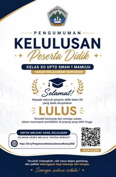Pengumuman Kelulusan Kelas XII UPTD SMAN1 mamuju