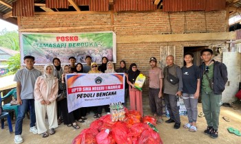 UPTD SMAN 1 Mamuju Salurkan Donasi untuk Korban Longsor, Banjir, dan Kebakaran