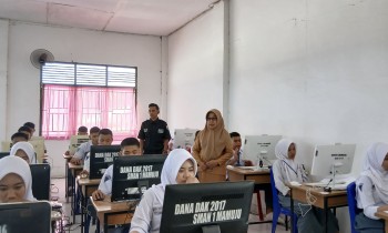 Siswa Kelas XII UPTD SMAN 1 Mamuju Ikuti Tes Kemampuan Akademik (TKA)