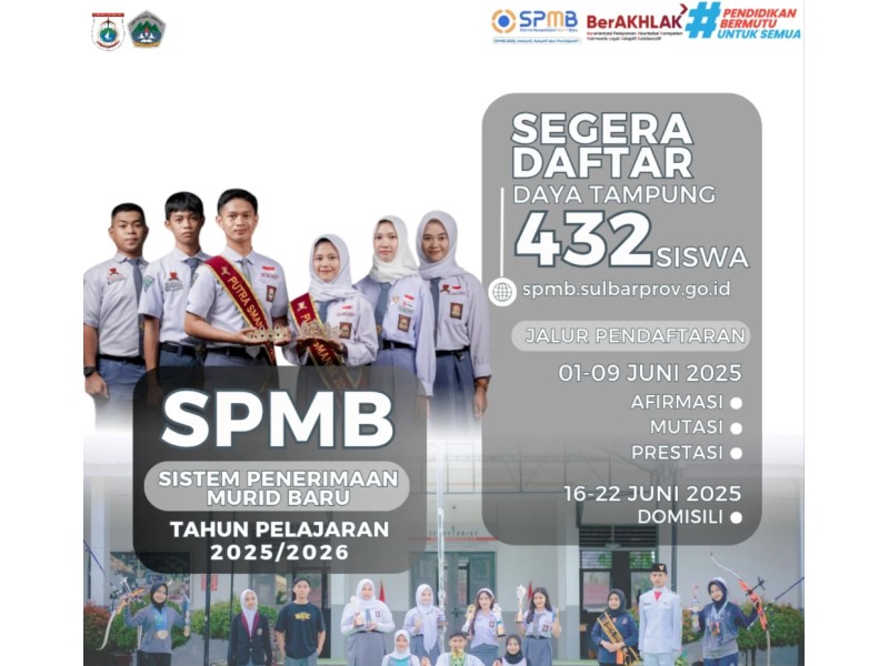 UPTD SMAN 1 Mamuju Buka Sistem Penerimaan Murid Baru Tahun Pelajaran 2025/2026